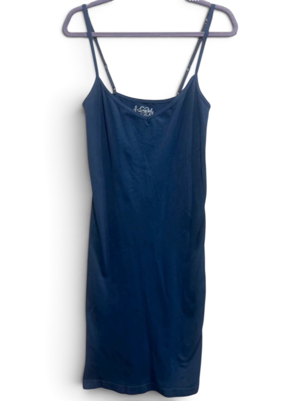 Free People Intimately Navy Seamless Mini Slip XS/S NWT Stretch Layering